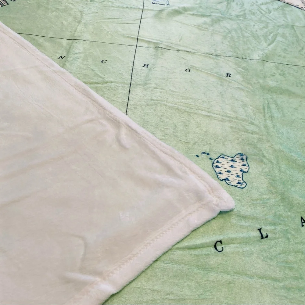 NEW without TAGS PLUSH Anchor Bay fleece blanket